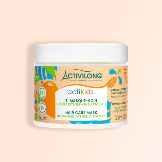 Packshot du masque-soin enfant de la gamme Actikids sur fond crème