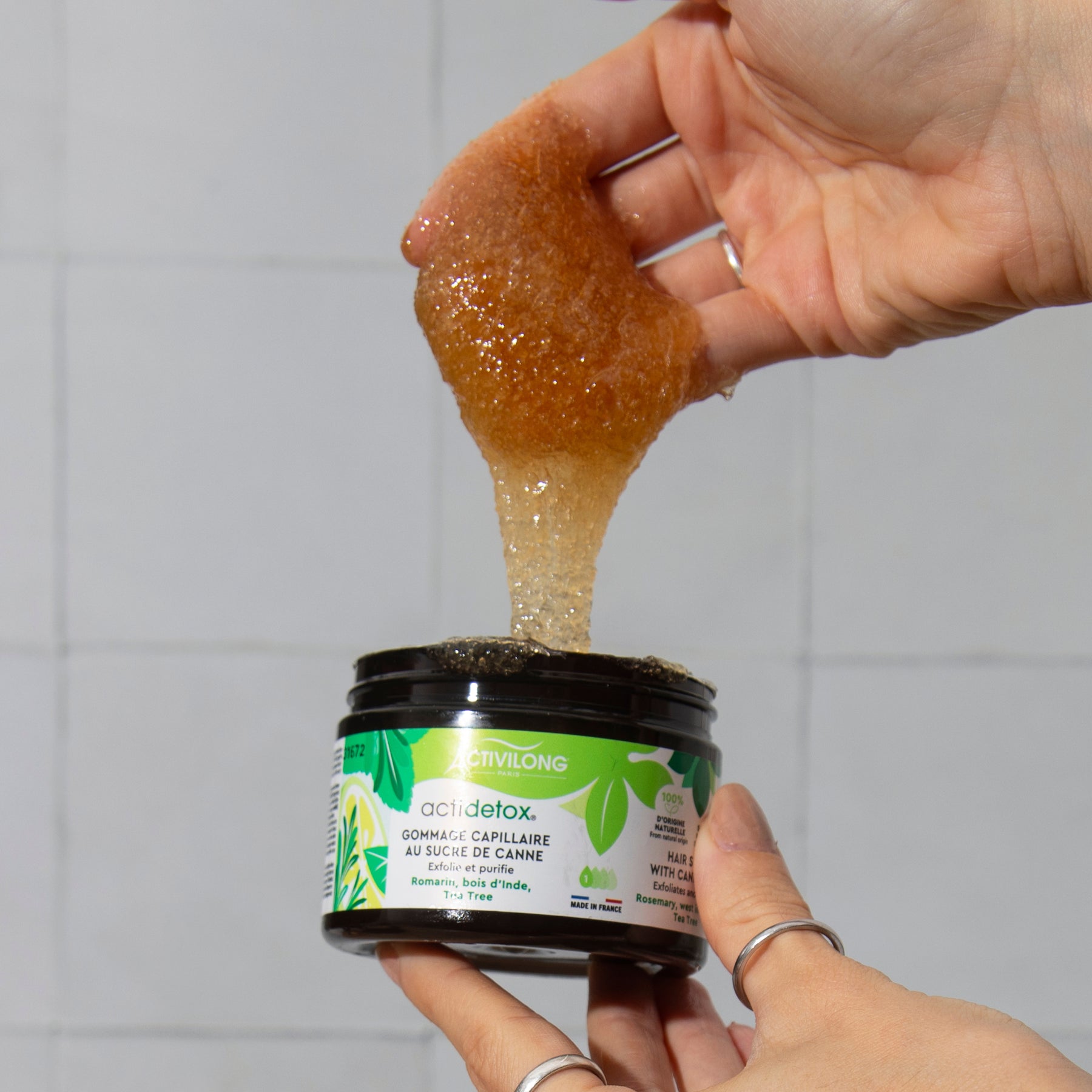 Gommage capillaire au sucre de canne